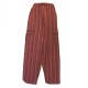 Striped cotton trousers Nepal - S - Maroon