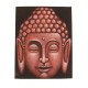 Peinture sur toile 19,5x25 cm - Bouddha rouge