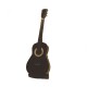 Guitare acoustique miniature H24 cm - modèle 03 - noir et blanc