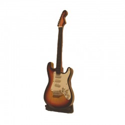 Wood electric guitar miniature - model 11