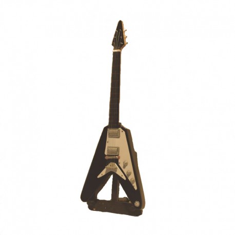 Guitare électrique miniature bois hard rock - modèle 17