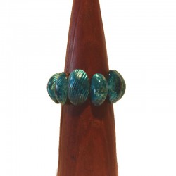 Bracelet bois et coquillage 3 cm - Différentes couleurs