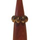Bracelet bois et coquillage 3 cm - Noir et marron mélangé