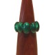 Bracelet bois et coquillage 3 cm - Vert