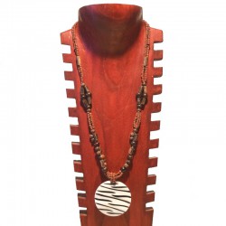 Necklace beads and nacre Zebra - Different colors