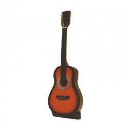 Guitare miniature folk en bois - modèle 28