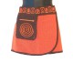 Mini jupe ethnique coton - Orange