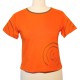 Cotton spiral T shirt short sleeves - Orange and kaki