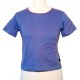 Tee shirt spirale en coton manches courtes - Parme et violet