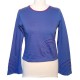 Cotton spiral T shirt long sleeves - Parma and purple