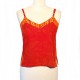 Rayon top with straps - Red and orange
