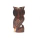 Owl H14 cm sculpture wood - back