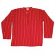 Stripped cotton shirt S red and maroon