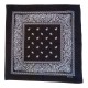 Cotton black scarf bandana