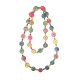 Necklace wooden colored beads - Mod01 - buttons