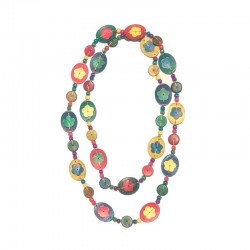 Collier perles couleurs en bois - Différentes modèles