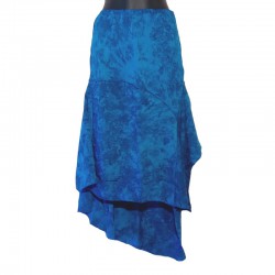 Long asymetric rayon skirt - Different size and colors