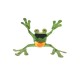 Metal frog H17 cm