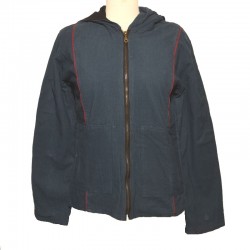 Women's Hooded Jacket Petroleum blue Size XL