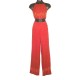 Rayon backless - Red with orange design - with his pants