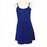 Short dress with adjustable straps - MOD01 - Blue with white dragon on the bottom