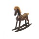Rocking horse in wood 25 cm - other view