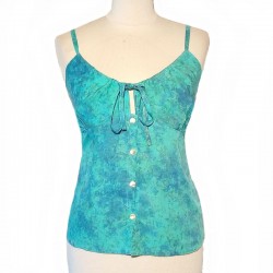 Rayon top with straps and buttons - Different sizes and colors