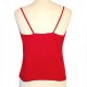 Rayon top with straps and buttons - Raspberry - back