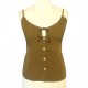 Rayon top with straps and buttons - Green