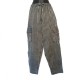 Striped cotton Nepal trousers - XS/S size - Gray and black