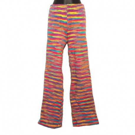 Ethnic cotton pants - Model 6 - Multicolored